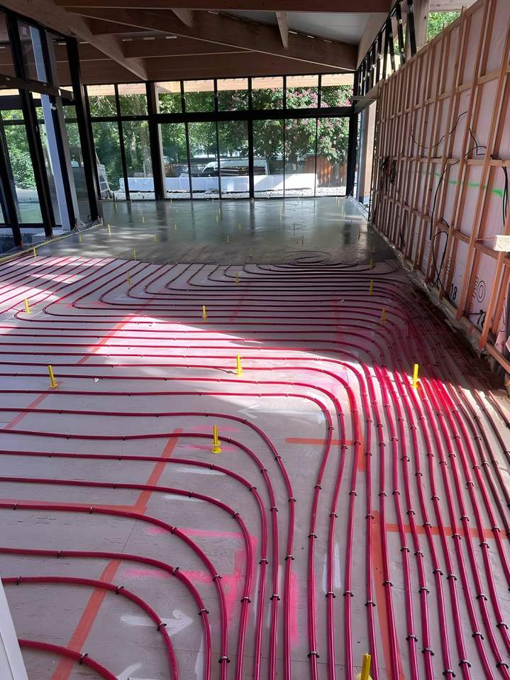 Mise en place d'un plancher chauffant hydraulique Paris