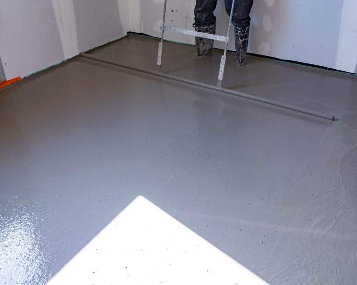 Coulage d'une chape à base d'anhydrite Paris
