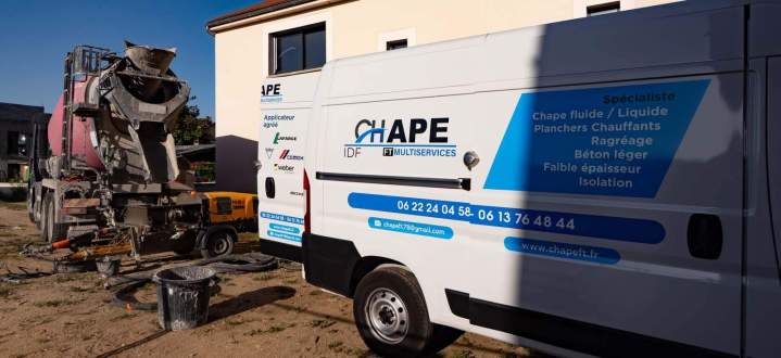 Logistique coulage de chape Paris